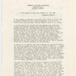 A report on incidents of violence/unrest in Vine City neighborhood on October 22-23, 1967. 2 pages.