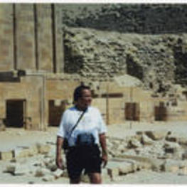 View of Asa Hilliard in Egypt.