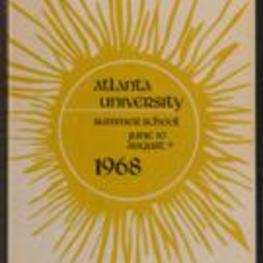 The Atlanta University Bulletin (catalogue), s. III no. 141: Summer School, March 1968