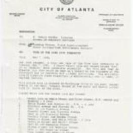 Correspondence from Freddie Thomas to W. Cedric Maddox Concerning the clearing of vacant and abandonded lots in Vine city neighborhood.