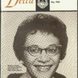 The Delta Vol. 54 No. 11 monthly publication from Delta Sigma Theta Sorority, Inc. with articles about Black Power, 1967 convention, Delta Teen-Lift, and additional program information. 87 pages.