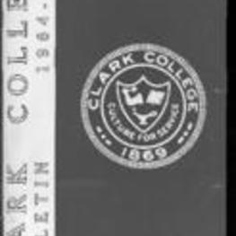 The Clark College Bulletin: Ninety-seventh Annual Catalogue, Announcements for  1964-1965