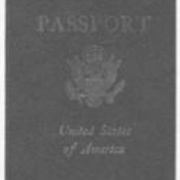 View of Asa Hilliard's passport.