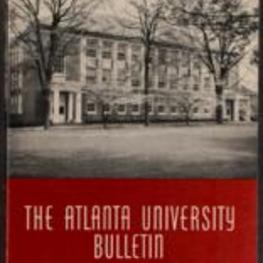 The Atlanta University Bulletin (newsletter), s. III no. 136: December 1966
