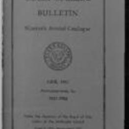 The Clark College Bulletin: Ninetieth Annual Catalogue, Announcements for  1957-1958