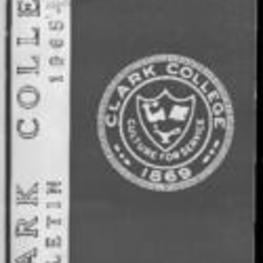 The Clark College Bulletin 1965-1966:  Ninety-eighth Annual Catalogue 