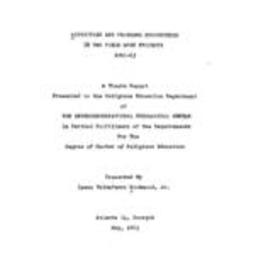 Activities and problems encountered in two field work projects 1961-63, 1963