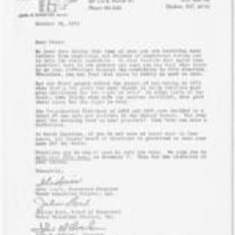 Letter from VEP and John Edwards, John Lewis, and Julian Bond stressing the importance of voting.