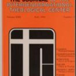 The Journal of the Interdenominational Theological Center, Vol. XXII No. 1 Fall 1994