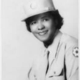 Written on verso: Maude Crawford Blackwood, honorably discharged from U. S. Army, December 6, 1944.