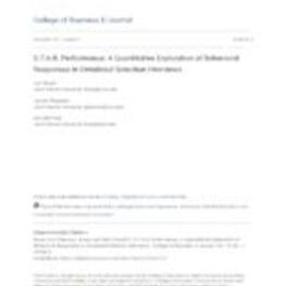 S.T.A.R. Performance: A Quantitative Exploration of Behavioral Responses to Simulated Selection Interviews
