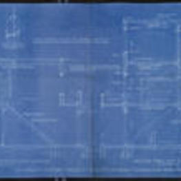Blueprint showing cross sections of Unit "X" and "Y" apartments as part of the University Housing Project.