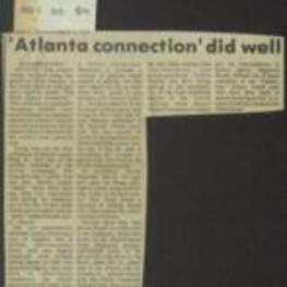 This article describes the influential role that Rep. Andrew Young and the "Black Atlanta Connection" played in securing Jimmy Carter's election as President of the United States, with prominent Georgians and other figures supporting Carter's campaign through their political power, personal integrity, and outreach efforts to African American communities. 2 pages.