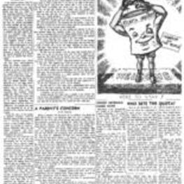 The articles in the Atlanta Inquirer are about the increased opposition to the Atlanta Student Movement,  clarification about the movement's mission, and parents' concern over the unequal facilities for student athletics amongst White and Black schools. Articles include Lonnie King's "Let Freedom Ring," "More Than A Statistic," E. Chatman's "A Parent's Concern," "Former Georgian Comes Home," and "Who Sets the Quota?" 1 page.