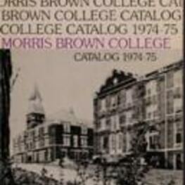 Morris Brown College Catalog 1974-1975