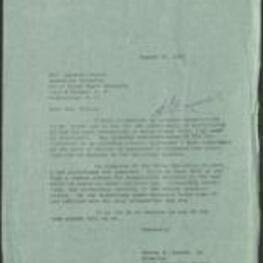 Correspondence between Vernon E. Jordan, Jr. and Miss Lynette Taylor thanking Mr. Jordan for participating in the National Convention of Delta Sigma Theta Sorority, Inc. 1 page.