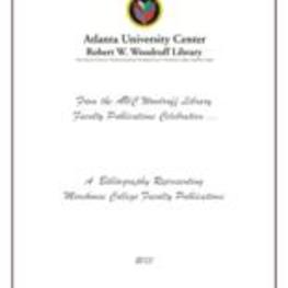 A Bibliography Representing  Morehouse College Faculty Publications, 2013