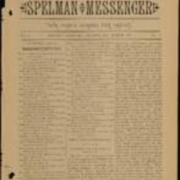 Spelman Messenger March 1887 vol. 3 no. 5