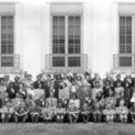 A group portrait of the College Language Association.