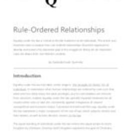 Rule-Ordered Relationships