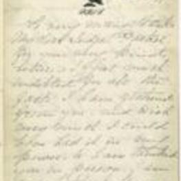 A letter to Richard Parker from Rebecca Lloyd Shippen regarding the death of her mother, Parker's cousin. 3 pages.