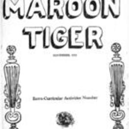 The Maroon Tiger, 1931 November 1