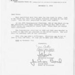 Letter from VEP and Joan Cashin, John Lewis, and Julian Bond stressing the importance of voting.