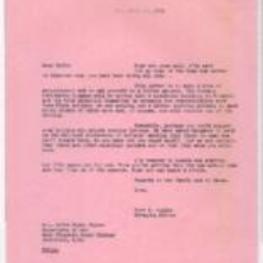 Correspondence between Hoyt Fuller and Della Brown Taylor about including work by Black artists in the new Johnson Publishing Company building.