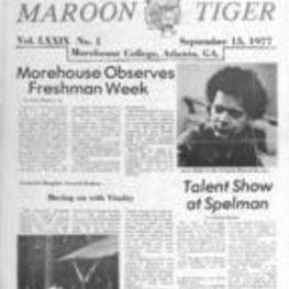 The Maroon Tiger, 1977 September 15