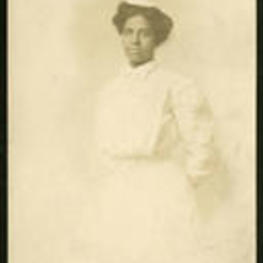 Portrait of Alice Turner in a nurse's uniform.