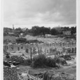 University Housing Project Under Construction with Atlanta University in the background, August 15, 1935.