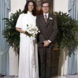 Aurelia Erskine Brazeal and Dennis Doolin on their wedding day.