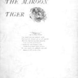 The Maroon Tiger, 1926 December 1