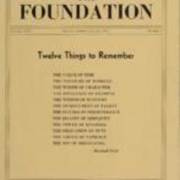 The Foundation vol. 35 no. 1