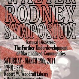 The Walter Rodney Collection is a compilation of materials donated by a number of individuals and institutions. The donations help to broaden the documentation about the life, contributions, influence, and legacy of Walter Rodney. The collection also includes the work of the Walter Rodney Foundation in establishing the Walter Rodney Symposium and documents the annual symposia through video, ephemera, and photographs. The Walter Rodney Collection will continue to grow as more donations are made. The collection complements the Walter Rodney Papers that were donated to the Robert W. Woodruff Library in 2004.

At the AUC Robert W. Woodruff Library we are always striving to improve our digital collections. We welcome additional information about people, places, or events depicted in any of the works in this collection. To submit information, please contact us at DSD@auctr.edu.