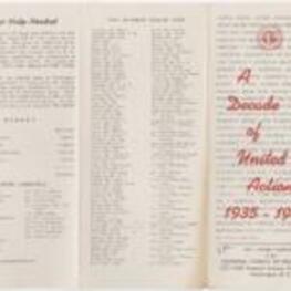 Brochure about the National Council of Negro Women, showing history and leadership. 2 pages.