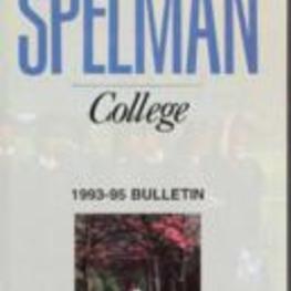 Spelman College Bulletin 1993-1995