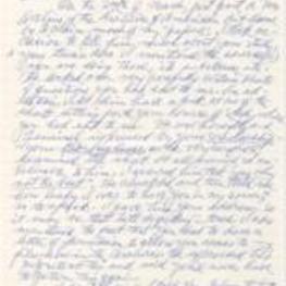 Correspondence from Hale Woodruff to Winifred Stoelting in which he describes a meeting with the Archives of American Art, a work being acquired by the Metropolitan Museum of Art, and his wife's education and work history. 4 pages.