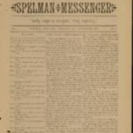 Spelman Messenger November 1887 vol. 4 no. 1