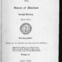 Gammon Theological Seminary and School of Missions Annual Catalog 1923-1924, Vol. XLI