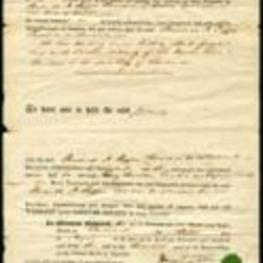 A legal document concerning the purchase of a building in Savannah, Georgia by Frederick A. Tupper from Henry Castillan. 2 pages.