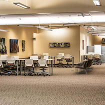 Main Floor Study Area, May 6, 2020