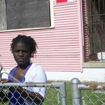 A Young Girl Outside a House, circa 2009
