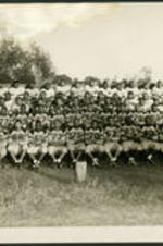 Group portrait of the 1946 North Carolina College football team in Durham, North Carolina.