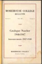 Morehouse College Catalog 1946-1947, Announcements 1947-1948, May 1947