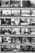 A contact sheet with images taken around the Trevor Arnett Library.