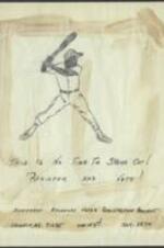 Southeast Arkansas Voter Registration Project depicting a baseball player. 1 page.