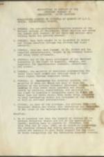 A document outlining resolutions adopted by the Councils of Bishops of A.M.E. Church, Connectional Council, in support of the striking hospital workers of Charleston, South Carolina. 2 pages.