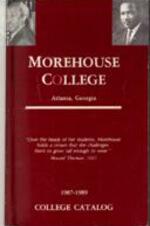 Morehouse College Catalog, 1987-1989