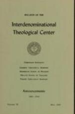 Bulletin of the Interdenominational Theological Center Vol. 6, May 1965